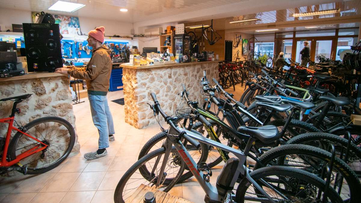 Tienda de bicis en Mallorca